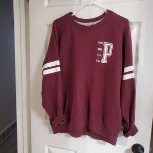 PINK Vs maroon sweater